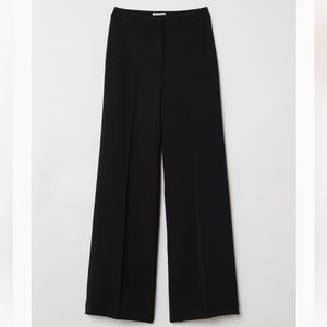 H&M Black Wide leg Pants Size 8